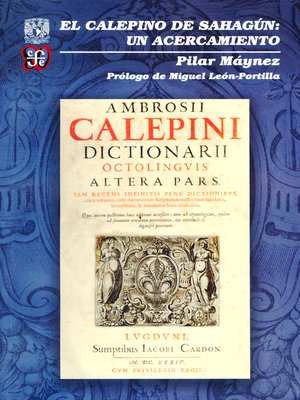 cover image of El calepino de Sahagún